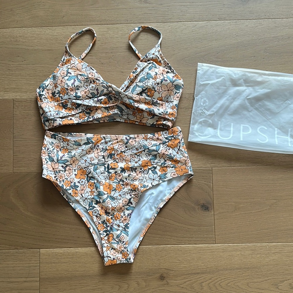 Cupshe Floral Bikini Set